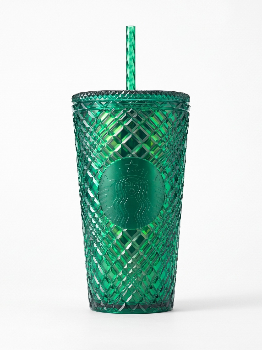 Starbucks 2021 Emerald Green Jeweled Cold Cup Tumbler 16 oz Grande